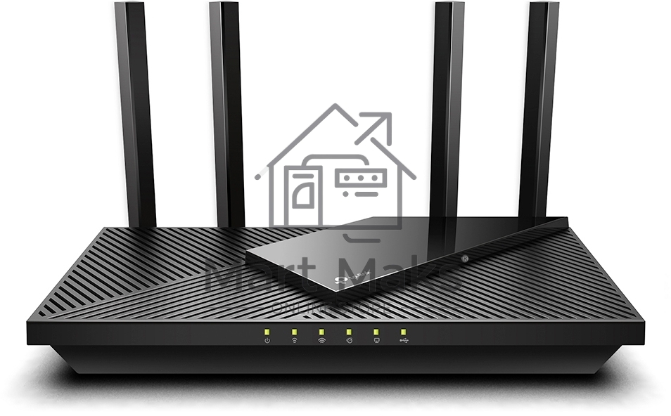 Роутер беспроводной TP-Link Archer AX55 AX3000 10/100/1000BASE-TX черный