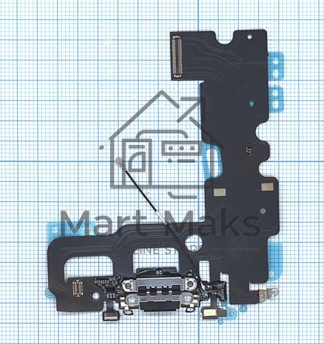 Шлейф разъема питания для iPhone 7 серый