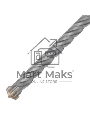 Бур по бетону Matrix, 12 x 600 мм, SDS PLUS c крестовой пластиной