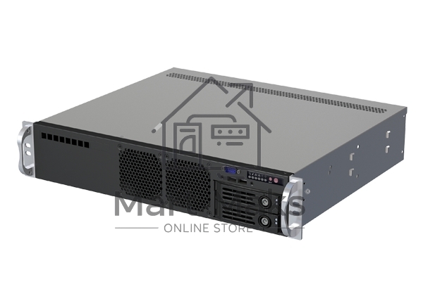 Серверный корпус Ablecom 2U chassis; ATX, Micro-ATX, Mini-ITX MBs; 2 x 3.5''hs + 2 x 3.5'' internal + 1 x 2.5'' internal; flex ATX 500W; no rails