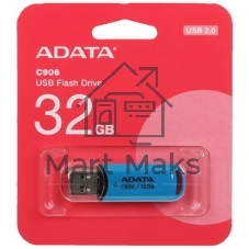 Флеш Диск A-DATA 32Gb AC906-32G-RWB Classic C906, USB 2.0, синий