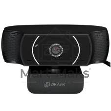 Веб-камера OKLICK OK-C016HD 1280x720, 30 кадр/с, USB Type-A, микрофон, универсальное крепление