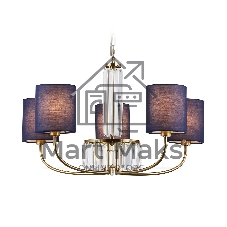 Люстра Ambrella light LH71271/5 BS/DB латунь/темно синий E14/5 max 40W D650*840