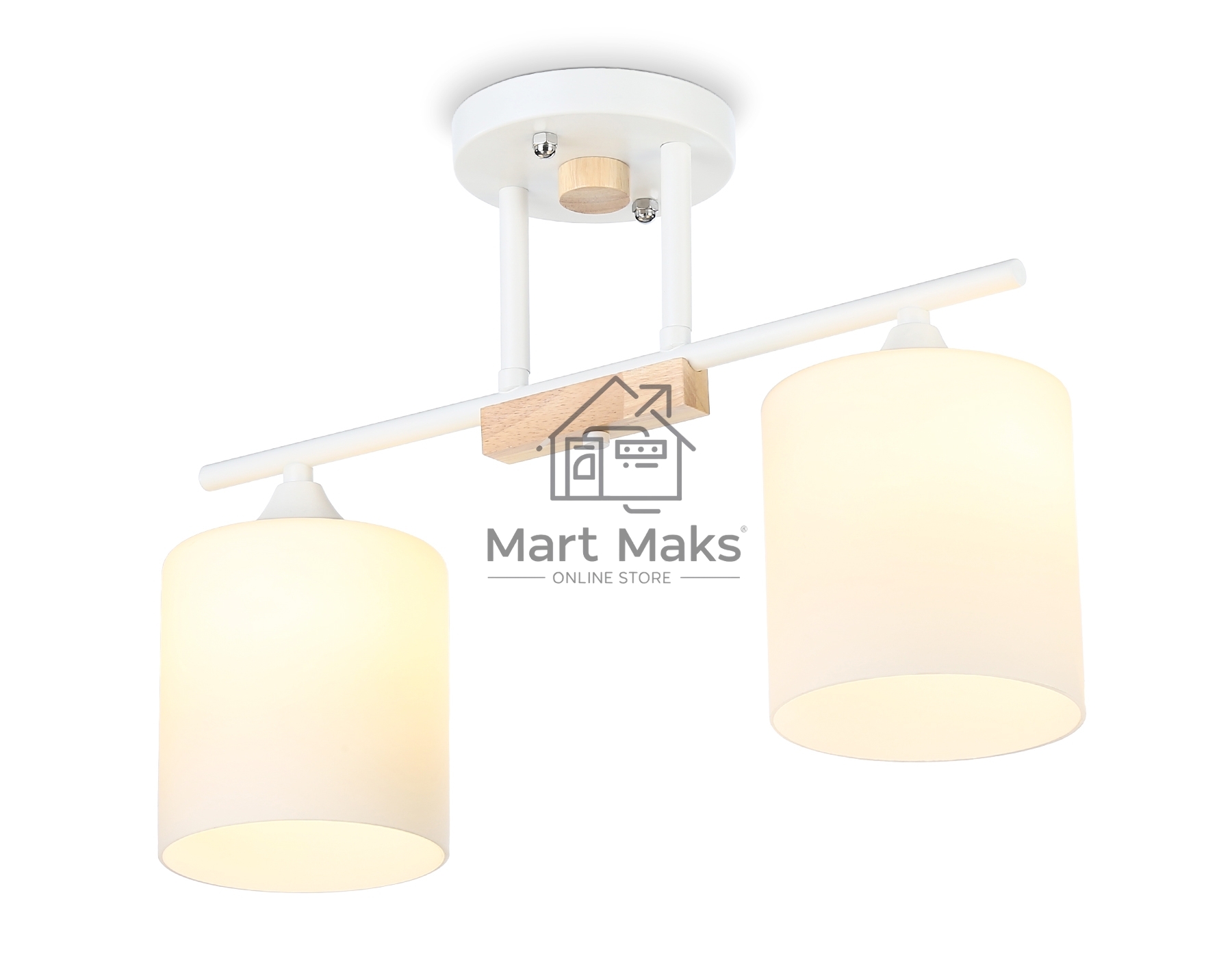 Светильник Ambrella light TR9541/2 WH/FR белый/белый матовый E27/2 max 40W 435*120*280