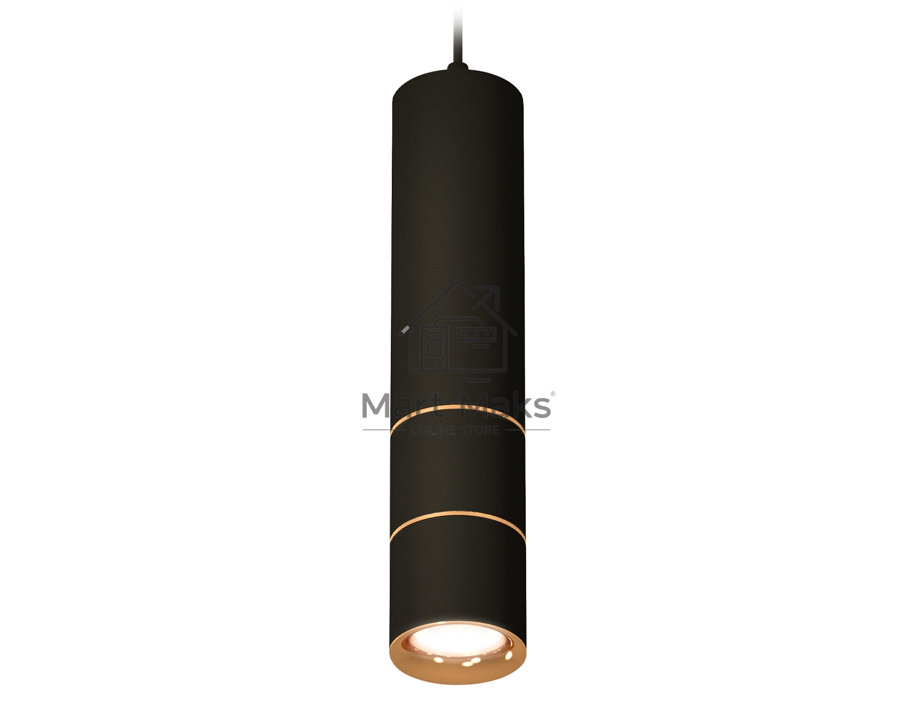 Светильник Ambrella Light XP7402080 SBK/PYG черный песок/золото желтое полированное MR16 GU5.3