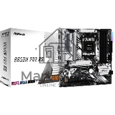 Материнская плата ASRock B650M PRO RS, AM5, AMD B650, 4xDDR5, 4xSATA, 3xM.2, 1xPCIe 4.0 x16, 1xPCIe 3.0 x4, 1xDP, 1xHDMI, 1x2.5Gb LAN, 1xUSB-C 10Gbps, 1xUSB-A 10Gbps, 2xUSB-A 5Gbps, 4xUSB-A 2.0, 3x3.5 мм, 7.1, mATX