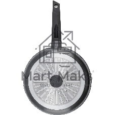 Сковорода Rondell Kontur RDA-1486, 24 см, с крышкой, графитовый