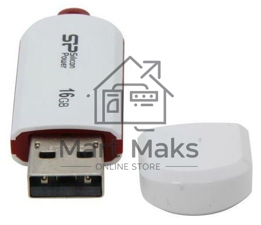 Флешка USB R/W R/W 16Gb LuxMini 320 SP016GBUF2320V1W USB2.0 белый