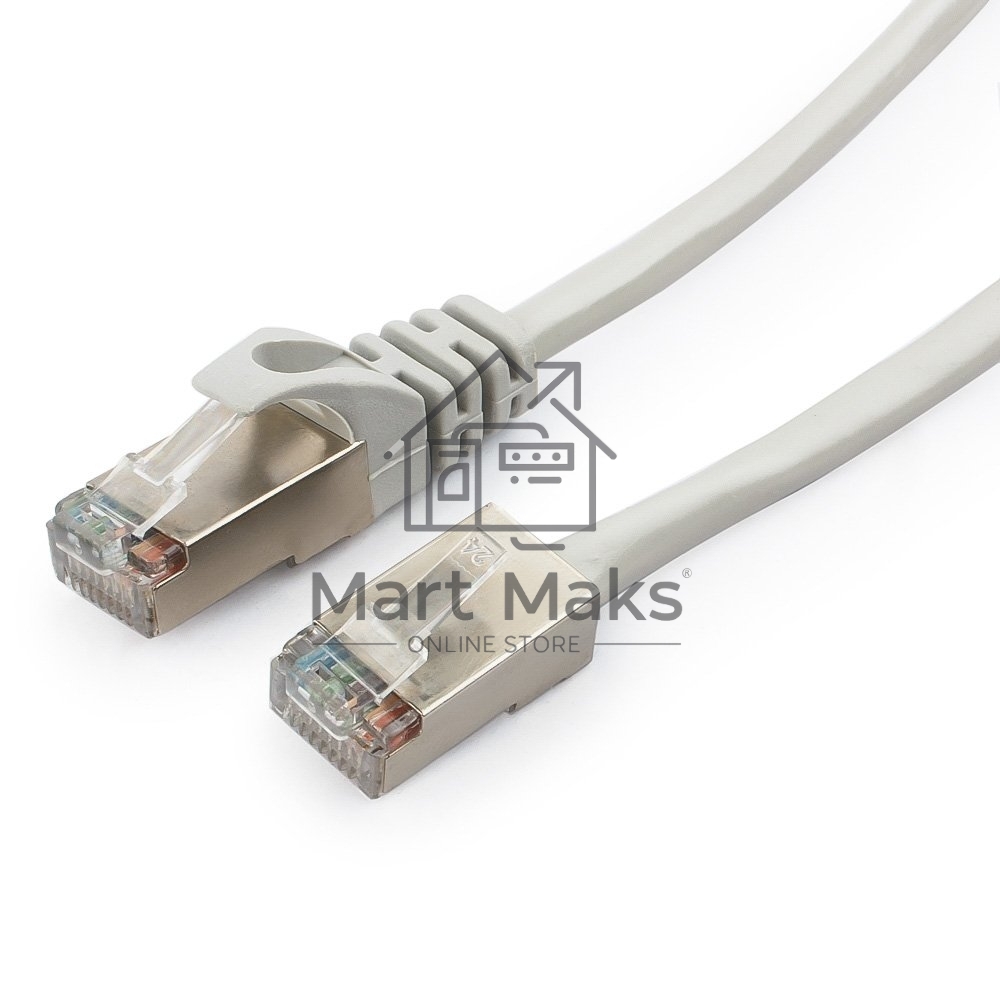 Патч-корд FTP Cablexpert кат.5e, 7.5м, литой, многожильный (серый)