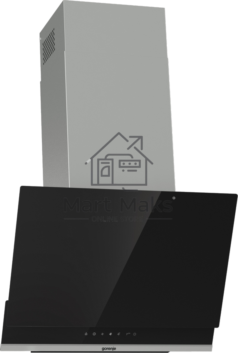 Вытяжка наклонная Gorenje WHI649X21P черный/серебристый, 60 см, 740 куб. м/ч, 67 дБ