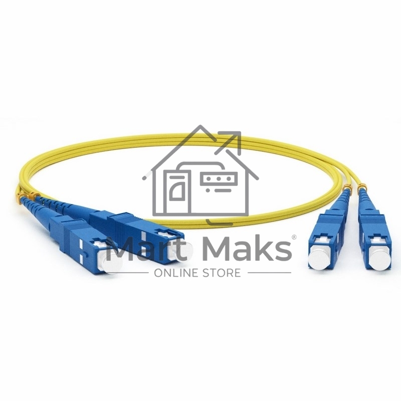 Патч-корд оптический соединительный (SM), 9/125 (OS2), SC/UPC-SC/UPC, (Duplex), LSZH, 1м