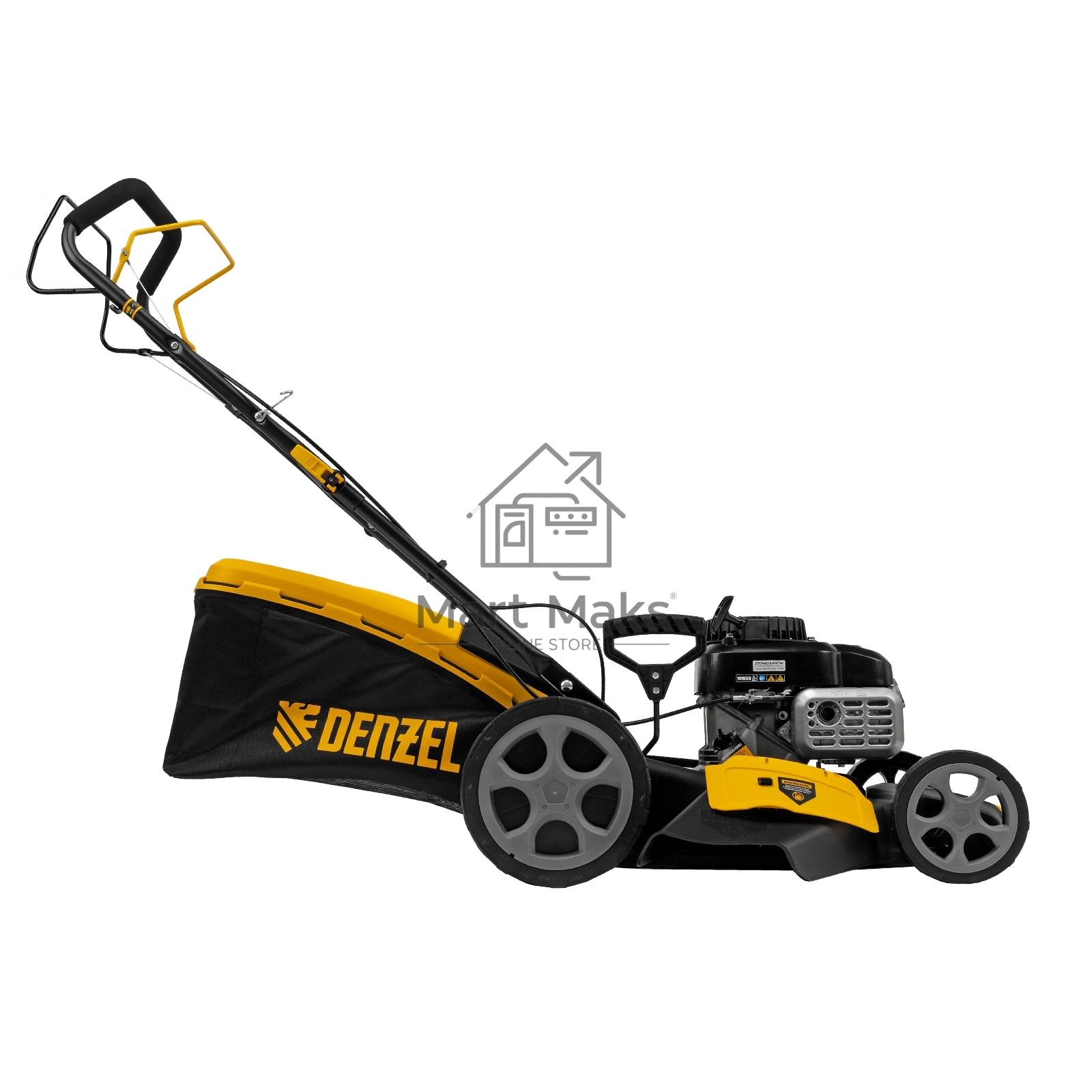 Газонокосилка бензиновая Denzel GLR-460SP-ZS, 149 см3, ширина 46 см, привод, травосборник 65 л