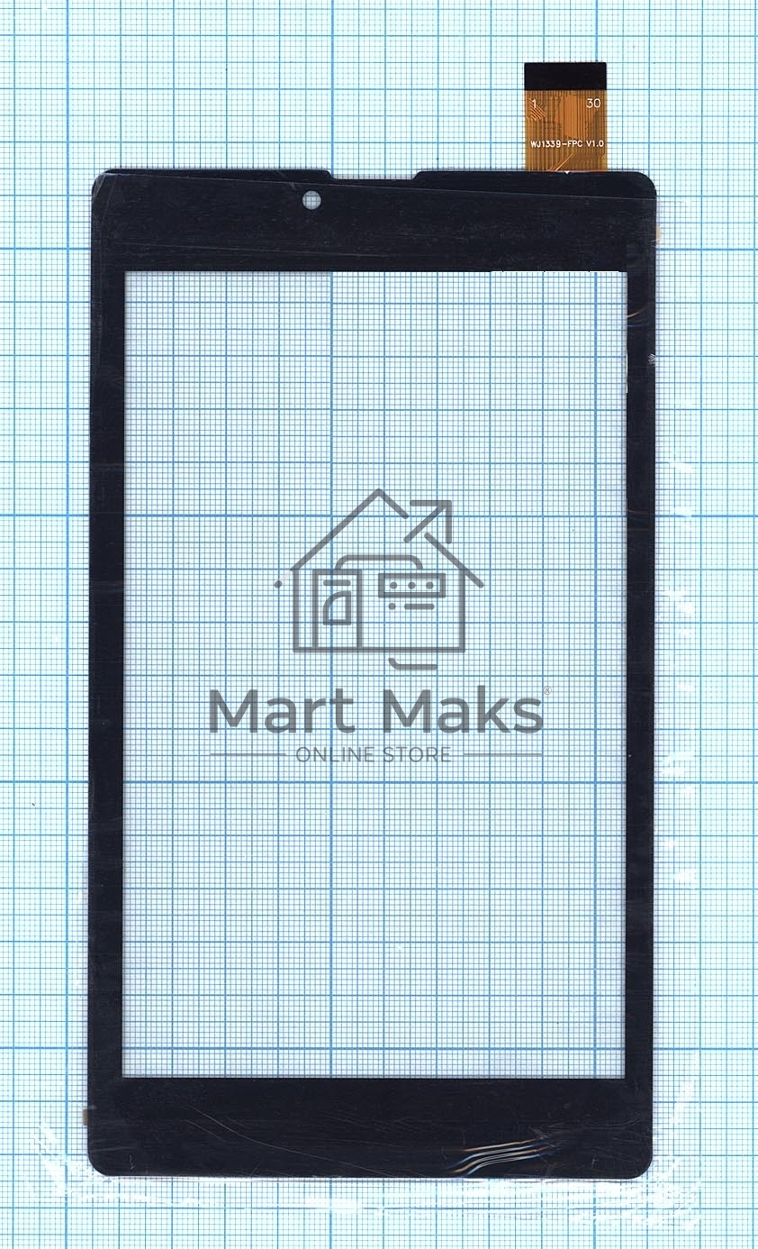 Сенсорное стекло (тачскрин) для Digma Plane 7535E WJ1339-FPC V1.0 черное