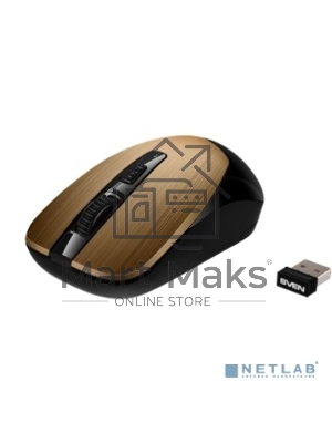 Мышь беспроводная SVEN RX-380W античная бронза, 1600 dpi, радиоканал, USB, кнопки - 4