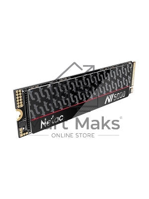 Накопитель SSD Netac NV5000-T, 500Gb, M.2 2280, PCIe 4.0 x4, NVMe, R/W 4800/2700, с радиатором