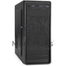 Компьютерный корпус Miditower ExeGate EX287372RUS XP-332UC-XP350 (ATX, XP350 с вент. 12см, 2*USB 3.0+1*TypeC, аудио, черный)
