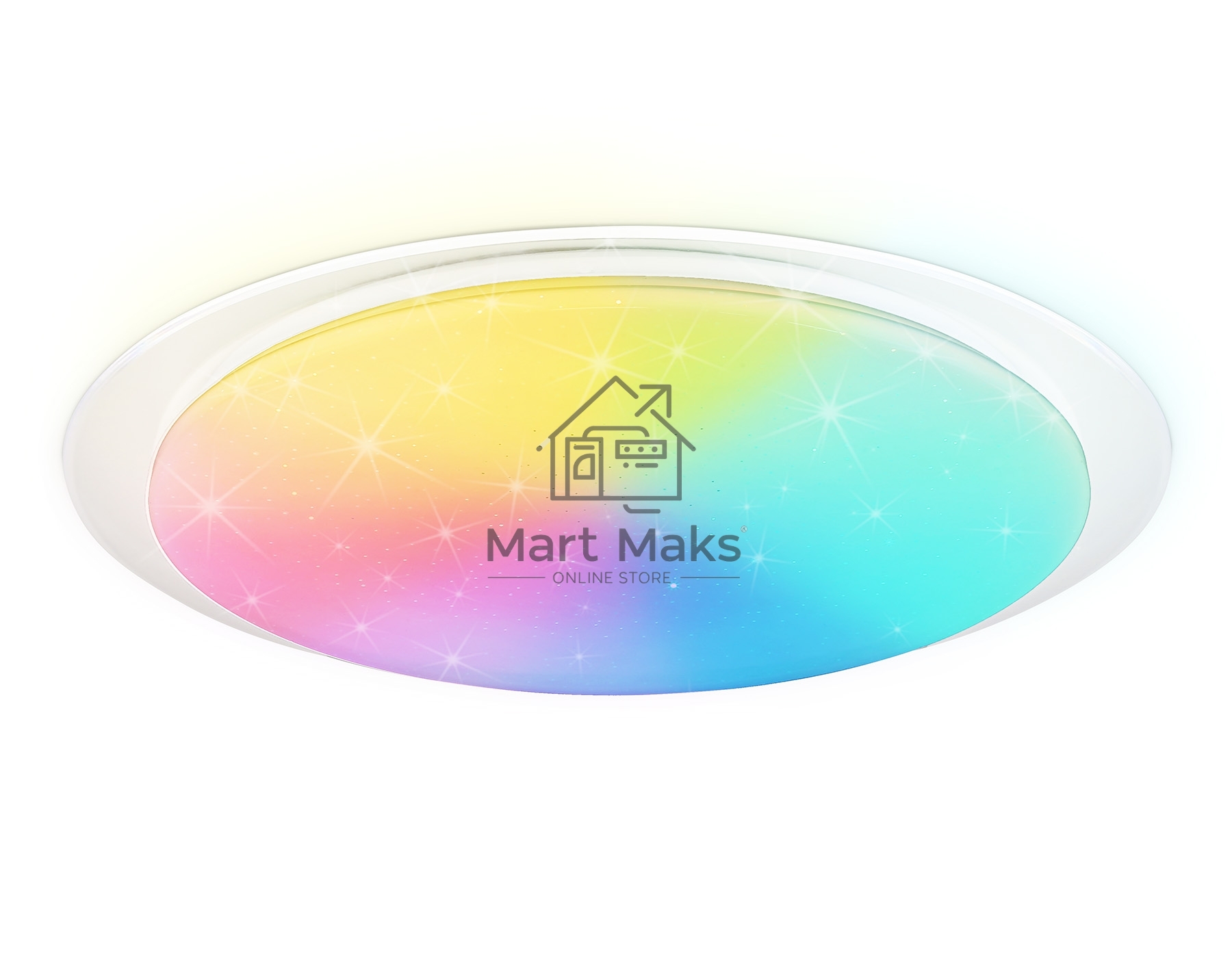 Светодиодный светильник RGB Ambrella light FZ780 WH белый IP20 60W 3000-6500K+RGB 570*55 (ПДУ ИК)