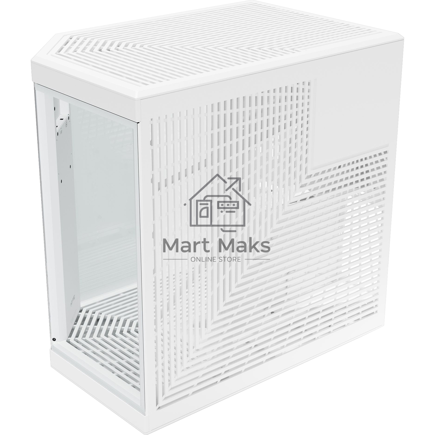 Корпус без блока питания Case HYTE Y70 Touch Infinite, Midi-Tower, TG, LCD, no fans, 2xUSB-A 3.2, 1xUSB Type-C, E-ATX, ATX, mATX, mITX White Snow