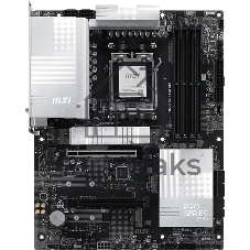 Материнская плата MSI PRO X870E-S EVO WIFI, AM5, AMD X870E, 4xDDR5 (до 256 ГБ), 4xSATA, 3xM.2 (1xPCIe 5.0, 2xPCIe 4.0), 1xPCIe 5.0 x16, 1xPCIe 4.0 x16, 1xPCIe x1, 1xHDMI, 1x5Gb LAN, Wi-Fi 7, Bluetooth 5.4, 1xUSB-C 40Gbps (USB4), 1xUSB-C 20Gbps, 2xUSB-A 10Gbps, 2xUSB-A 5Gbps, 4xUSB-A 2.0, 3x3.5 мм, 7.1, чёрный, ATX