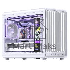 Корпус без блока питания JONSBO D33, Mini-Tower, TG, no fan, 2xUSB-A 3.0 + 1xUSB-C 3.2, mATX, mITX White