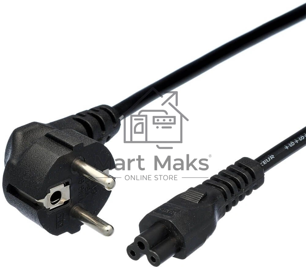 Кабель AdAC IEC C5 IEC 320 C5 CEE 7/7 1.8м черный