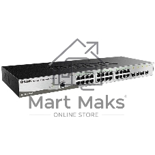Коммутатор D-Link DGS-1210-28/ME/B1A PROJ, 24×1 Гбит/с + 4×1 Гбит/с SFP, управляемый