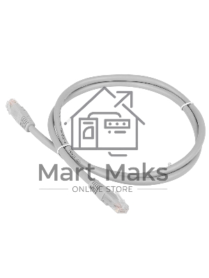 Патч-корд TWT UTP кат.6, с заливными колпачками, 10.0 м, серый