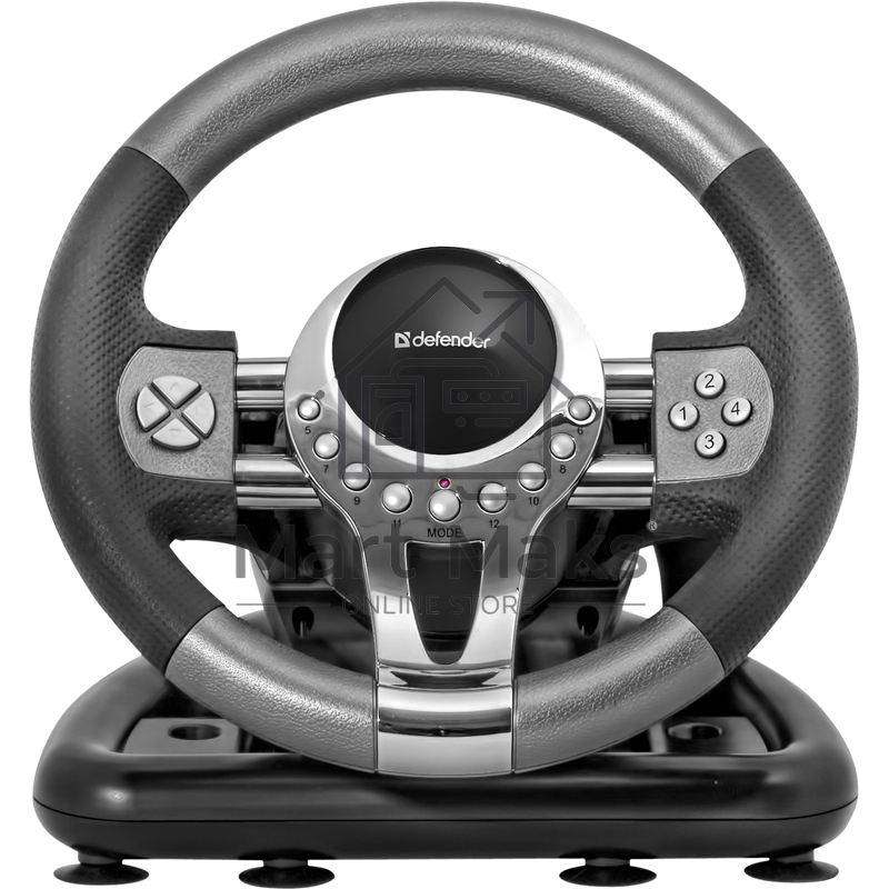 Игровой руль Defender FORSAGE 12 кн+2перекл.+1перекл. 8-ми позиц., USB