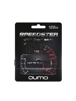 Флешка USB QUMO 128Gb SPEEDSTER 3.0 BLACK, цвет корпуса черный (QM128GUD3-SP-black)