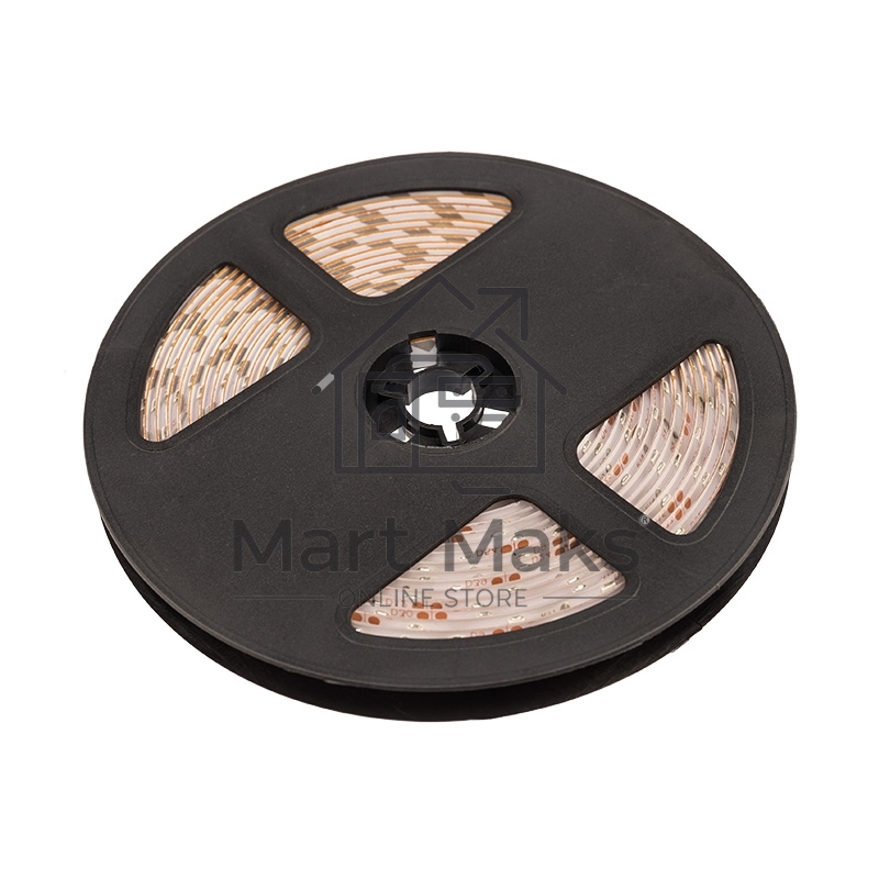 Лента LED силикон, 8 мм, IP65, SMD 2835, 60 LED/m, 12 V, цвет свечения зеленый