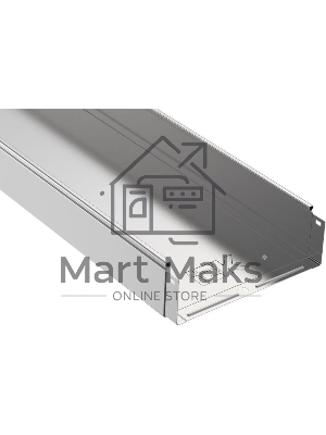 Лоток листовой неперфорированный 300х100 L3000 сталь 1мм ИЭК CLN10-100-300-3