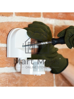 Датчик движения настенный ДДС 01, 180°, 1200 Вт, 10-2000 Лк, 2-12 м, 10-420 сек. IP44 Rexant