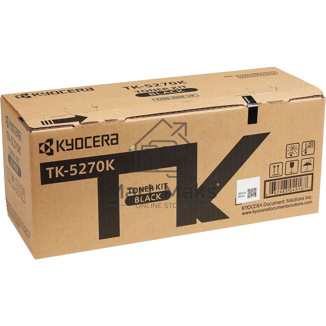 Картридж лазерный Kyocera TK-5270K (1T02TV0NL0) черный для M6230cidn/M6630cidn/P6230cdn 8000 стр