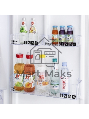 Холодильник Maunfeld MFF187NFIX10 нержавеющая сталь двухкамерный 232/98л морозилка снизу