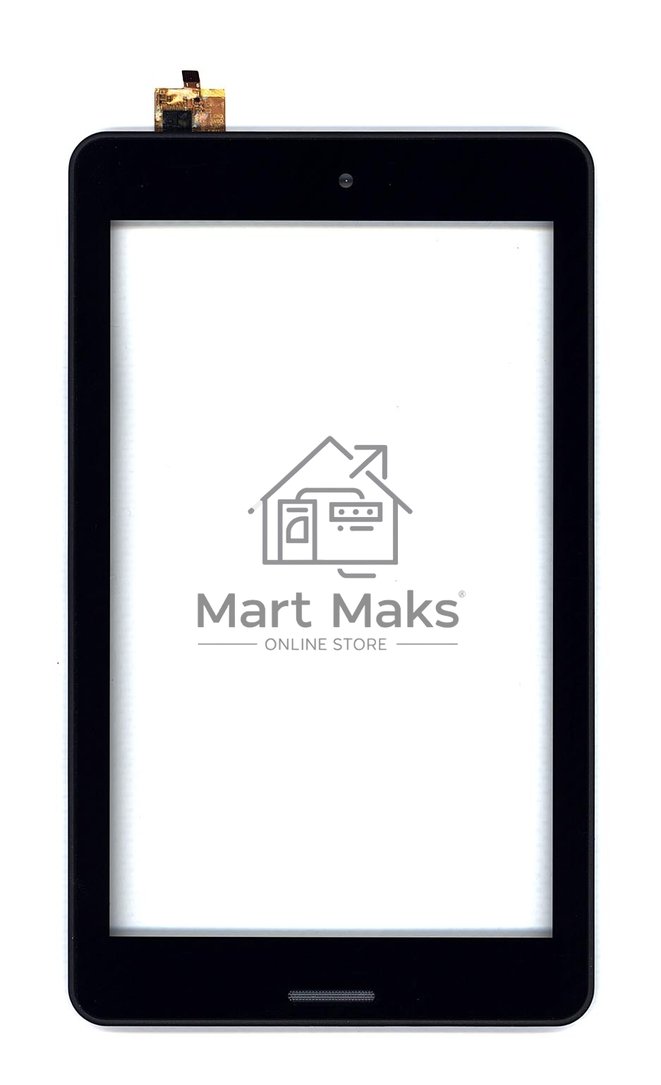 Сенсорное стекло (тачскрин) для Irbis TQ72. черное с рамкой