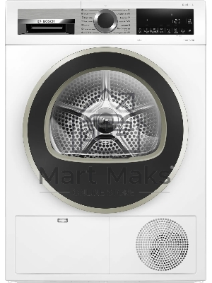 Сушильная машина Bosch WQG1420AME белый, 9 кг, сушка - конденсационная, программ - 15, 59.8 x 84.2 x 64.8 см