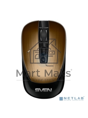 Мышь беспроводная SVEN RX-380W античная бронза, 1600 dpi, радиоканал, USB, кнопки - 4