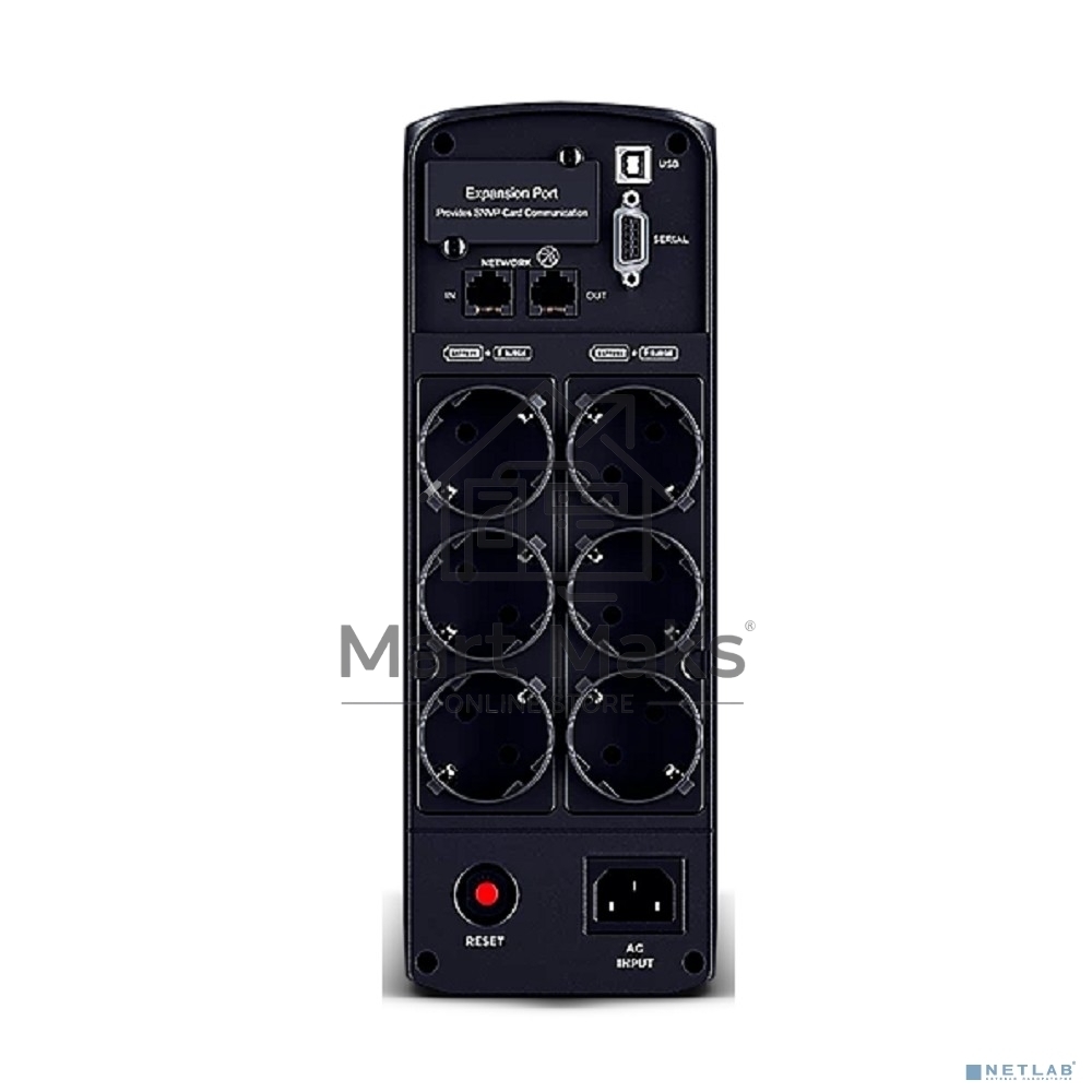 Источник бесперебойного питания Cyberpower CP1350EPFCLCD Line-Interactive 1350VA/810W USB/RS-232/RJ11/45 (6 EURO)