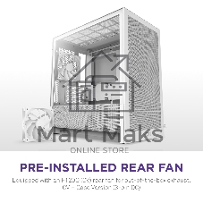 Компьютерный корпус без блока питания Case NZXT H3 Flow (2025), Midi-Tower, TG, 1x120мм, 1xUSB-A 3.2 + 1xUSB-C 3.2, mATX, mITX White