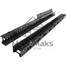 Кабельный органайзер вертикальный Lanmaster TWT-CBB-DVO-47U/L односторонний пальцы 47U шир.:19