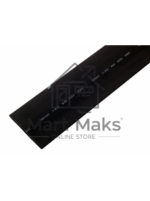 Термоусаживаемая трубка Rexant 40,0/20,0 мм, черная, упаковка 10 шт. по 1 м