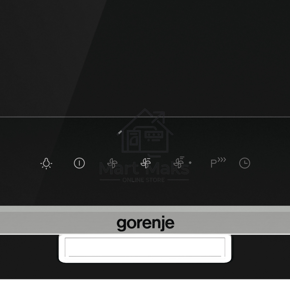 Вытяжка наклонная Gorenje WHI649X21P черный/серебристый, 60 см, 740 куб. м/ч, 67 дБ
