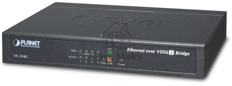 Конвертер Ethernet в VDSL2 VC-234G, внешний БП 4-Port 10/100/1000T Ethernet to VDSL2 Bridge - 30a profile w/ G.vectoring, RJ11