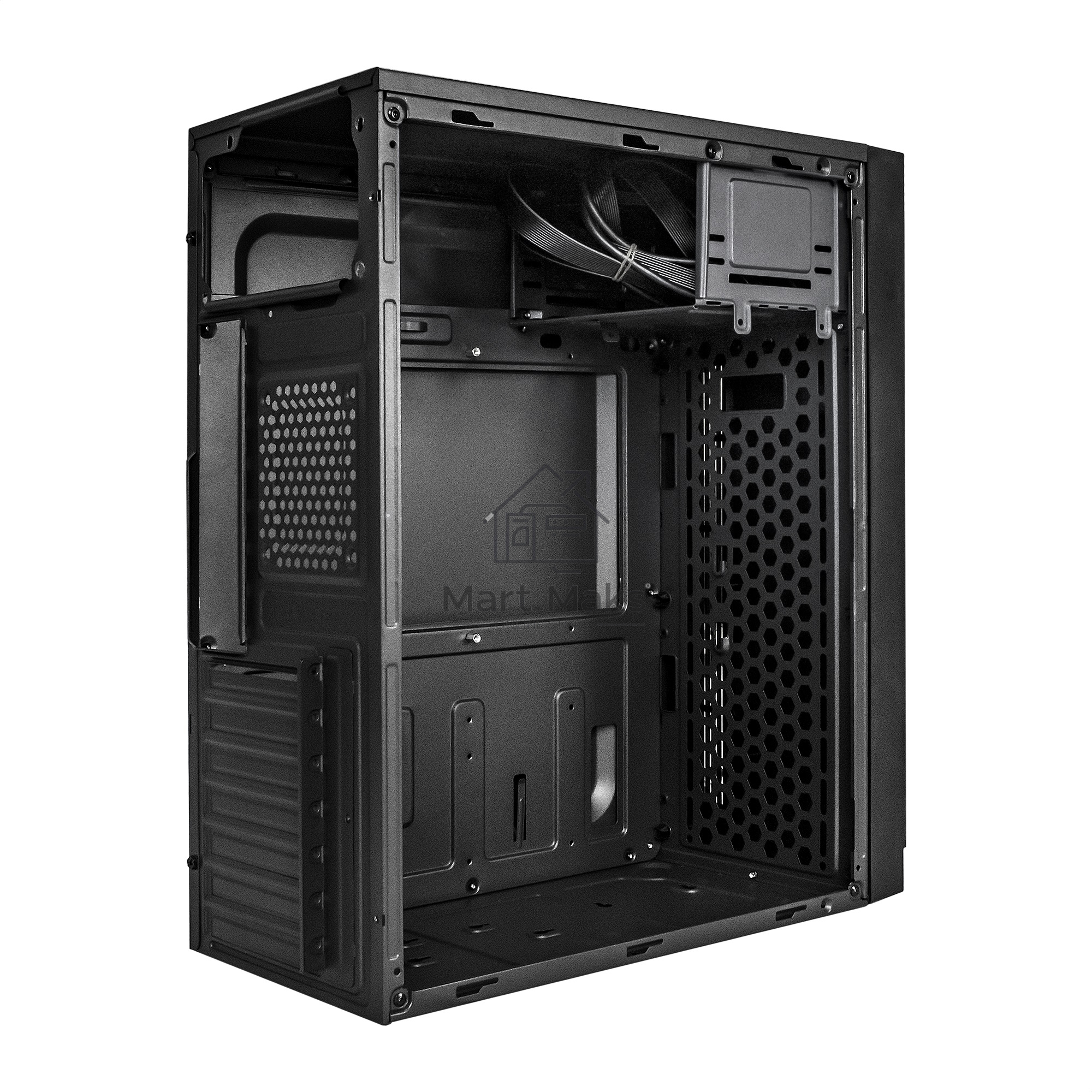 Компьютерный корпус Miditower ExeGate AA-442U2-AA400 (ATX, AA400 8 см, 1*USB+2*USB3.0, аудио, черный)