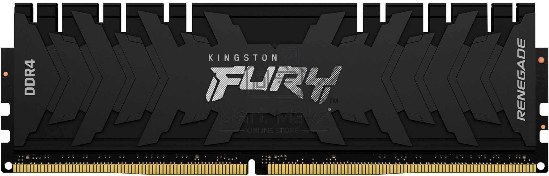 Оперативная память Kingston Fury Renegade, DDR4, 8GB (1x8GB), 3600MHz, CL16, DIMM, с радиатором, черный