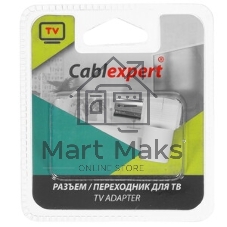 Разъем Cablexpert TVPL-10, TV (мама) 90 градусов, блистер