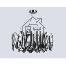 Светильник Ambrella light LH31203/8 SN/SM сатин никель/дымчатый E14*8 max 40W D650*270