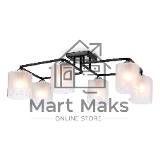 Светильник Ambrella light TR303224/6 BK/CH/FR черный/хром/белый матовый E27*6 max 60W 615*390*220