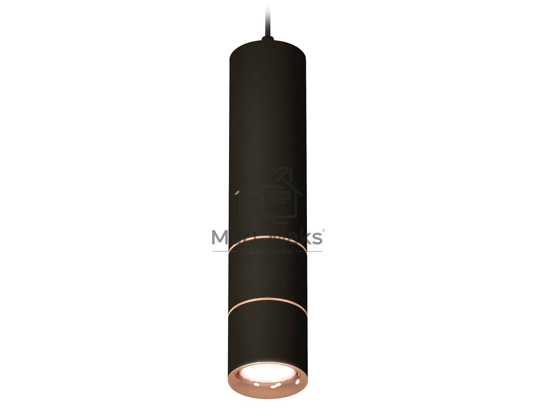 Светильник Ambrella Light XP7402085 SBK/PPG черный песок/золото розовое полированное MR16 GU5.3