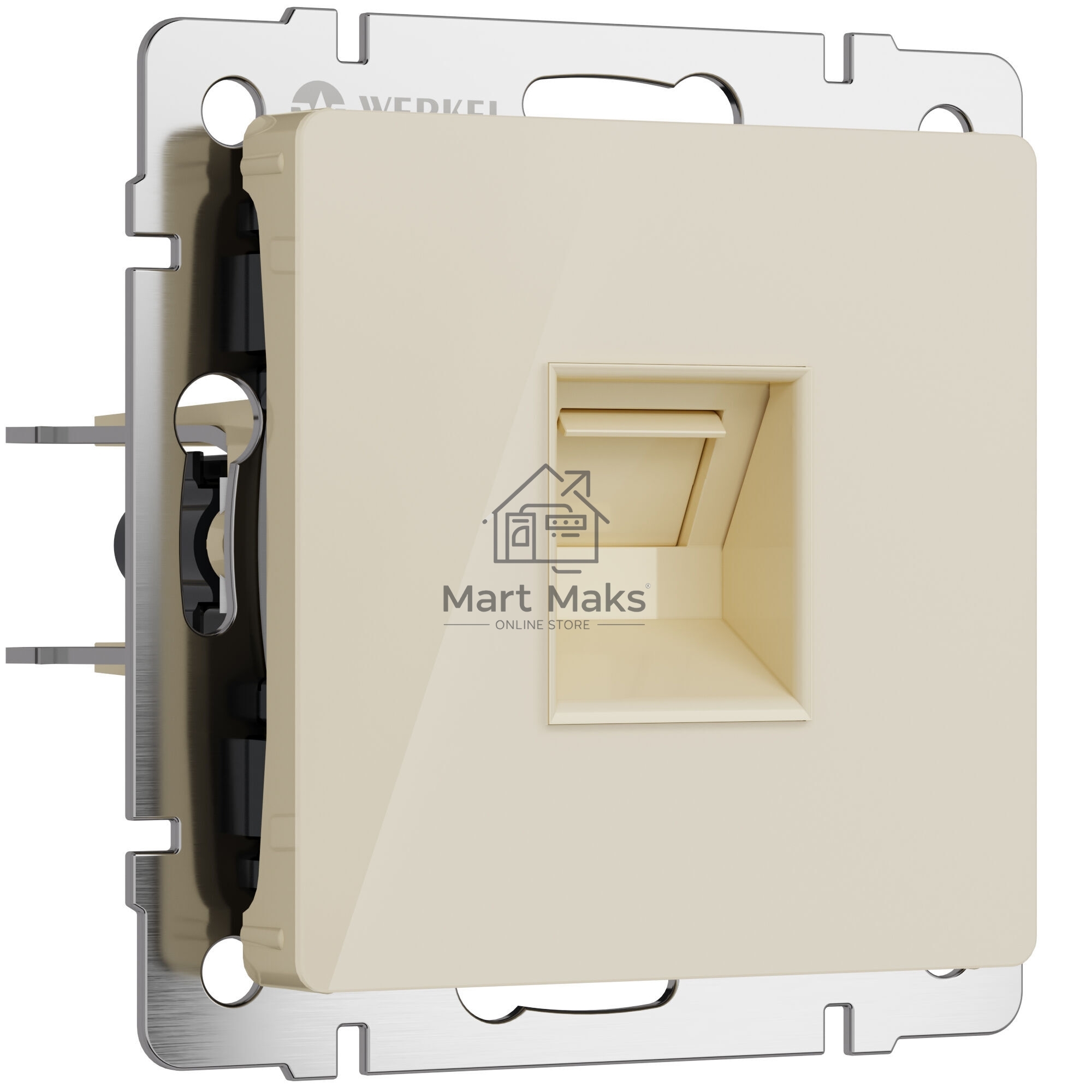 Розетка Ethernet RJ-45 (айвори акрил)